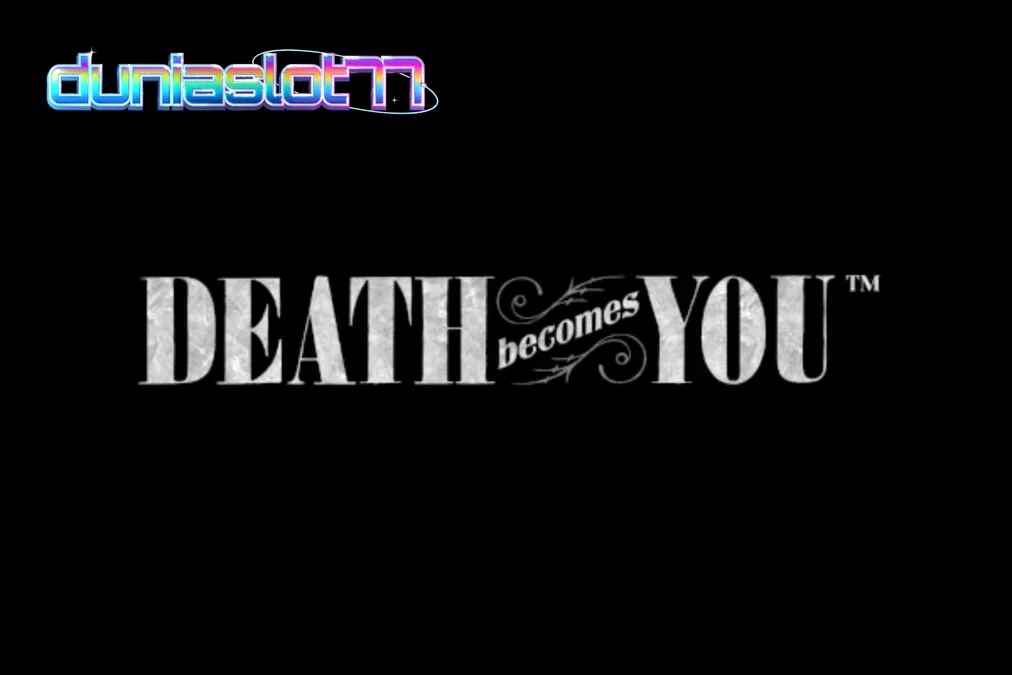 Tampilan visual slot Death Becomes You dengan estetika gotik dan neon
